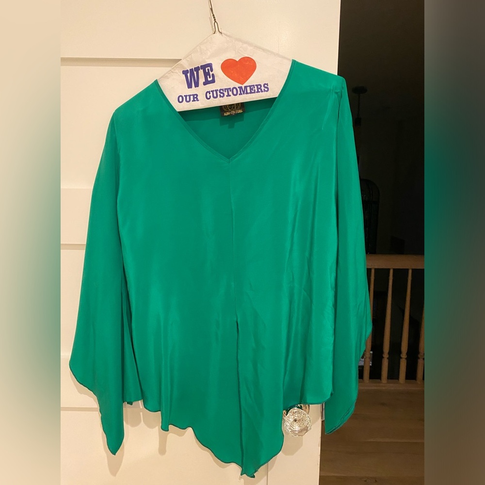 100% silk party blouse